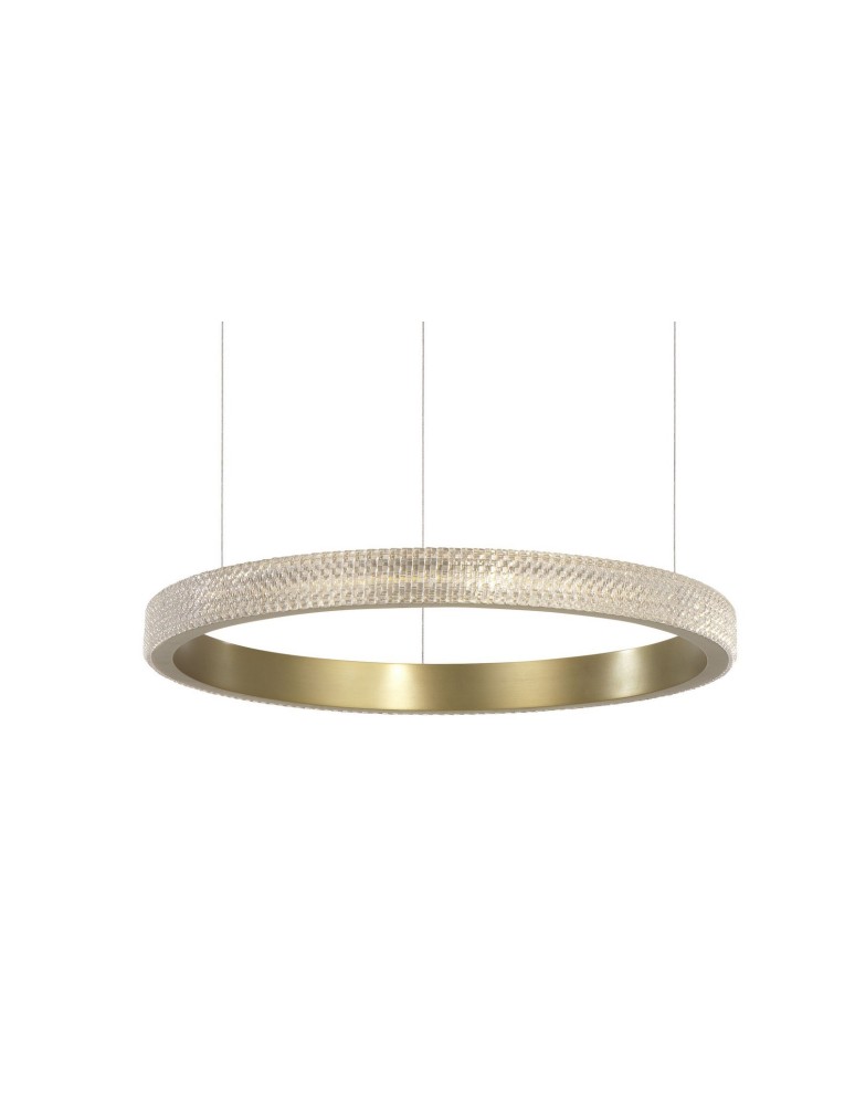 LED pendant lamps - Luces Exclusivas PAINE LED pendant 18W 1020lm 3000K antique brass LE41731 - product kolory-swiatla.pl 2