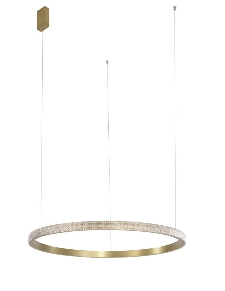 LED pendant lamps - Luces Exclusivas PAINE Pendant LED 30W 1650lm 3000K antique brass LE41732 - product kolory-swiatla.pl 1