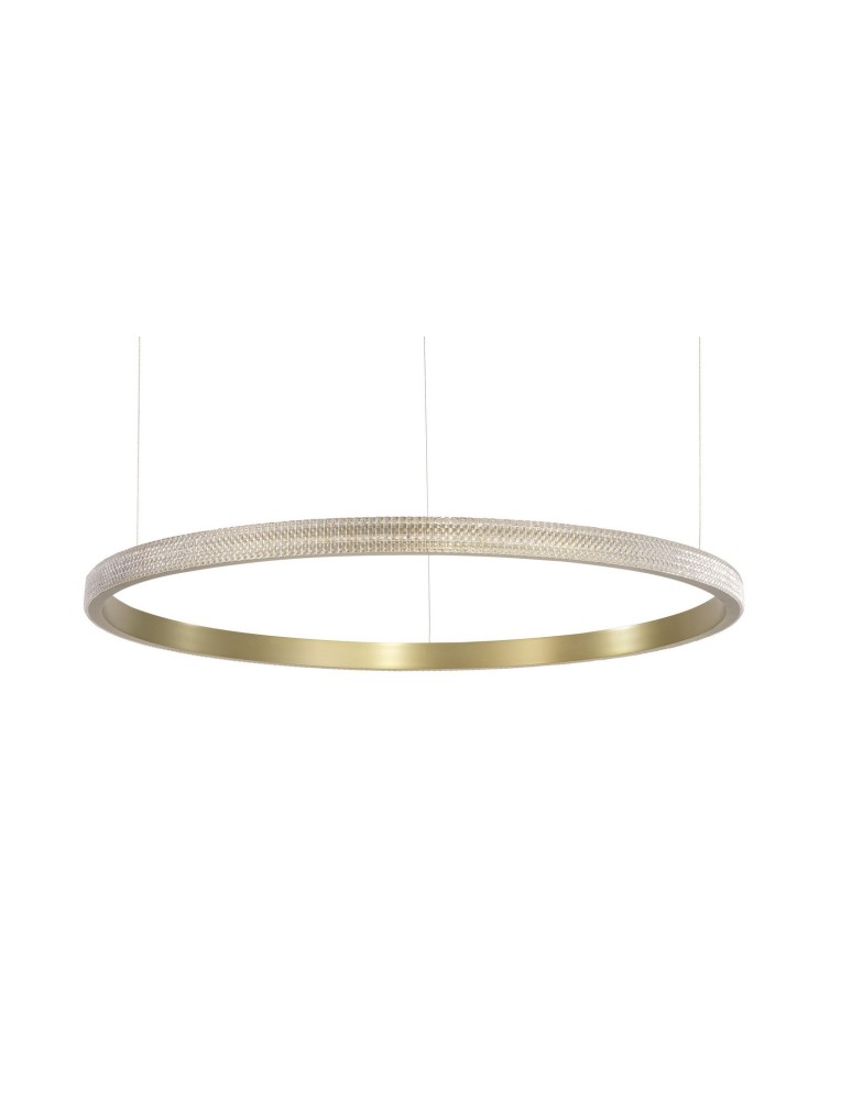 LED pendant lamps - Luces Exclusivas PAINE Pendant LED 30W 1650lm 3000K antique brass LE41732 - product kolory-swiatla.pl 2