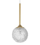 Single pendant lamps - Luces Exclusivas PASTO Pendant 1xG9 LED gold brass LE41737 - product 2