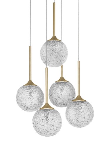 Luces Exclusivas PASTO Pendant 5xG9 LED gold brass LE41740 - product 2