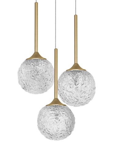 Luces Exclusivas PASTO Wisząca 3x5W LED złoty mosiądz LE41741 - produkt 2