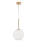 Pendant lamps - Luces Exclusivas PEREZ Pendant 1xE27 LED gold/white LE41746 - product 1