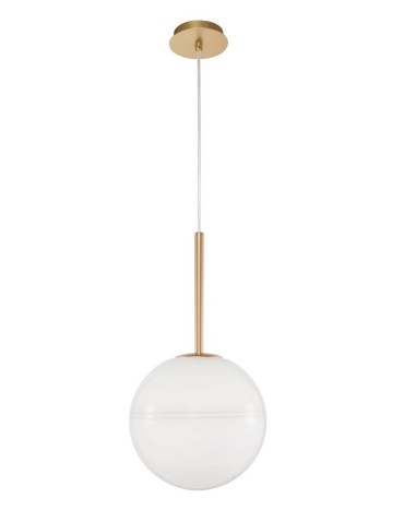 Luces Exclusivas PEREZ Wisząca 1xE27 LED złoty/biały LE41746