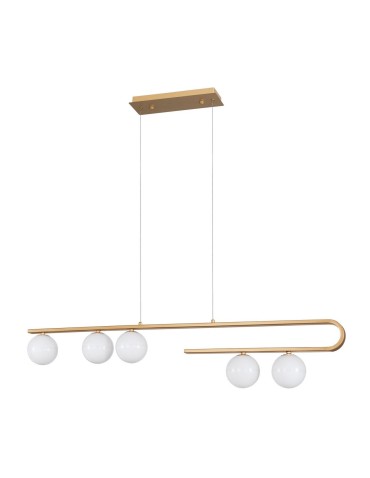 Luces Exclusivas PEREZ Wisząca 5xG9 LED złoty/biały LE41748