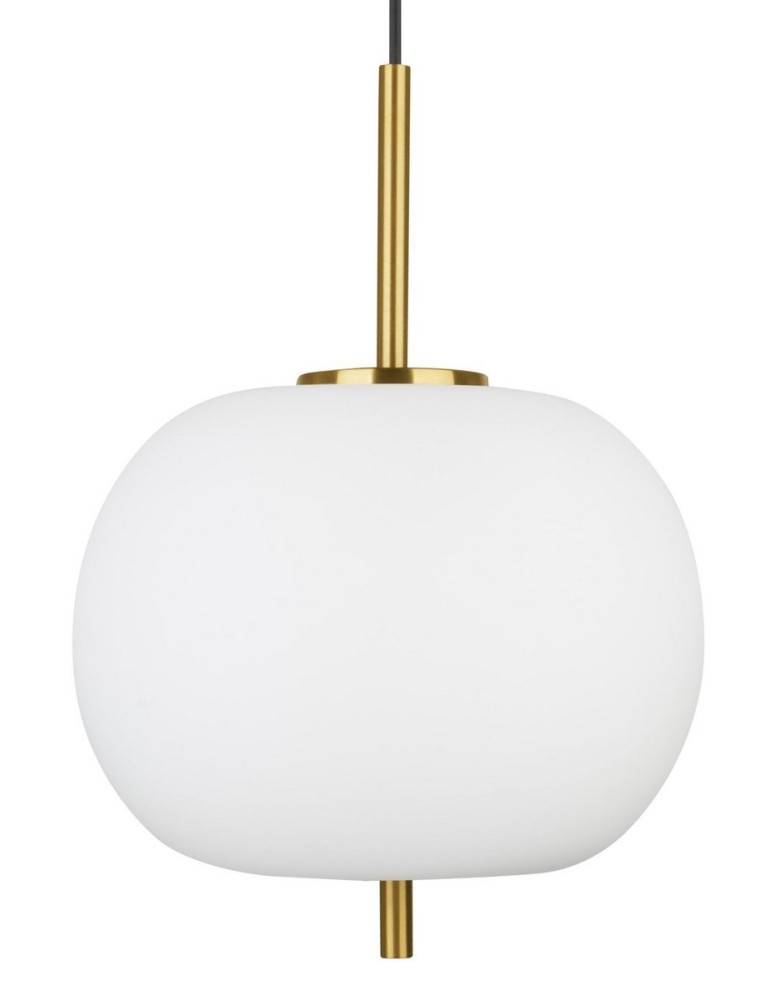 Pendant lamps - Luces Exclusivas PILAR Pendant 1xE27 LED white/antique brass LE41754 - product kolory-swiatla.pl 2