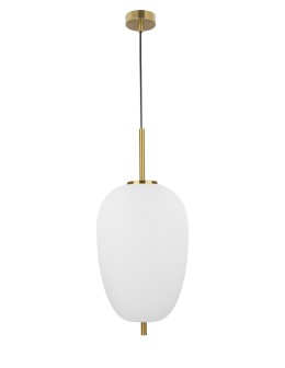 Luces Exclusivas PILAR Wisząca 1xE27 LED biały/antyczny mosiądz LE41756