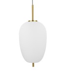 Pendant lamps - Luces Exclusivas PILAR Pendant 1xE27 LED white/antique brass LE41756 - product 2
