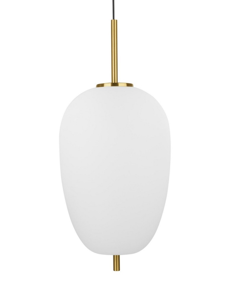 Pendant lamps - Luces Exclusivas PILAR Pendant 1xE27 LED white/antique brass LE41756 - product kolory-swiatla.pl 2