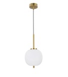Pendant lamps - Luces Exclusivas PILAR Pendant 1xE14 LED white/antique brass LE41757 - product 1