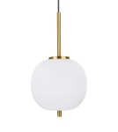 Pendant lamps - Luces Exclusivas PILAR Pendant 1xE14 LED white/antique brass LE41757 - product 2