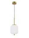Luces Exclusivas PILAR Pendant 1xE14 LED white/antique brass LE41758