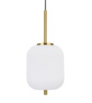 Pendant lamps - Luces Exclusivas PILAR Pendant 1xE14 LED white/antique brass LE41758 - product 2