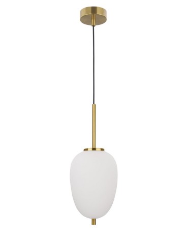 Luces Exclusivas PILAR Pendant 1xE14 LED white/antique brass LE41759