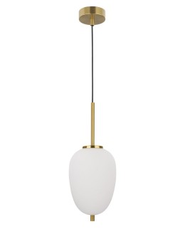 Luces Exclusivas PILAR Wisząca 1xE14 LED biały/antyczny mosiądz LE41759