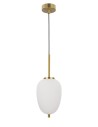 Luces Exclusivas PILAR Pendant 1xE14 LED white/antique brass LE41759