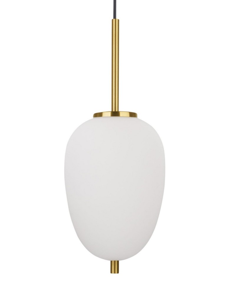 Pendant lamps - Luces Exclusivas PILAR Pendant 1xE14 LED white/antique brass LE41759 - product kolory-swiatla.pl 2