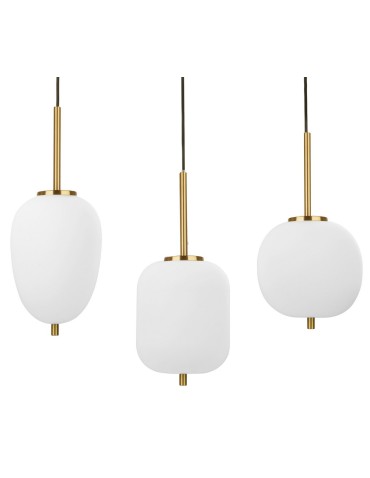 Luces Exclusivas PILAR Pendant 3xE14 LED white/antique brass LE41760 - product 2