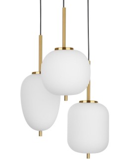 Luces Exclusivas PILAR Pendant 3xE14 LED white/antique brass LE41761 - product 2