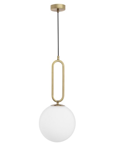 Luces Exclusivas PINTO Pendant 1xE27 LED white/brass LE41762
