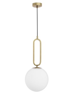 Luces Exclusivas PINTO Wisząca 1xE27 LED biały/mosiądz LE41762