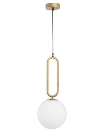 Luces Exclusivas PINTO Pendant 1xE27 LED white/brass LE41764