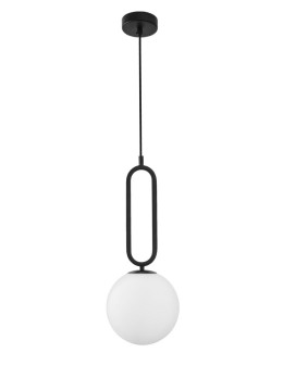 Luces Exclusivas PINTO Wisząca 1xE27 LED biały/czarny LE41765