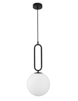 Luces Exclusivas PINTO Wisząca 1xE27 LED biały/czarny LE41766