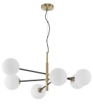 Pendant lamps - Luces Exclusivas PLATO Pendant 6xG9 LED white/black/satin gold LE41767 - product 1