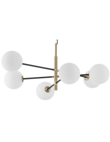 Luces Exclusivas PLATO Wisząca 6xG9 LED biały/czarny/satynowe złoto LE41767 - produkt 2