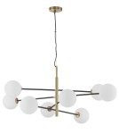 Pendant lamps - Luces Exclusivas PLATO Pendant 8xG9 LED white/black/satin gold LE41768 - product 1