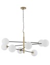 Luces Exclusivas PLATO Pendant 8xG9 LED white/black/satin gold LE41768