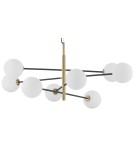 Pendant lamps - Luces Exclusivas PLATO Pendant 8xG9 LED white/black/satin gold LE41768 - product 2