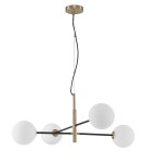 Pendant lamps - Luces Exclusivas PLATO Pendant 4xG9 LED white/black/satin gold LE41769 - product 1