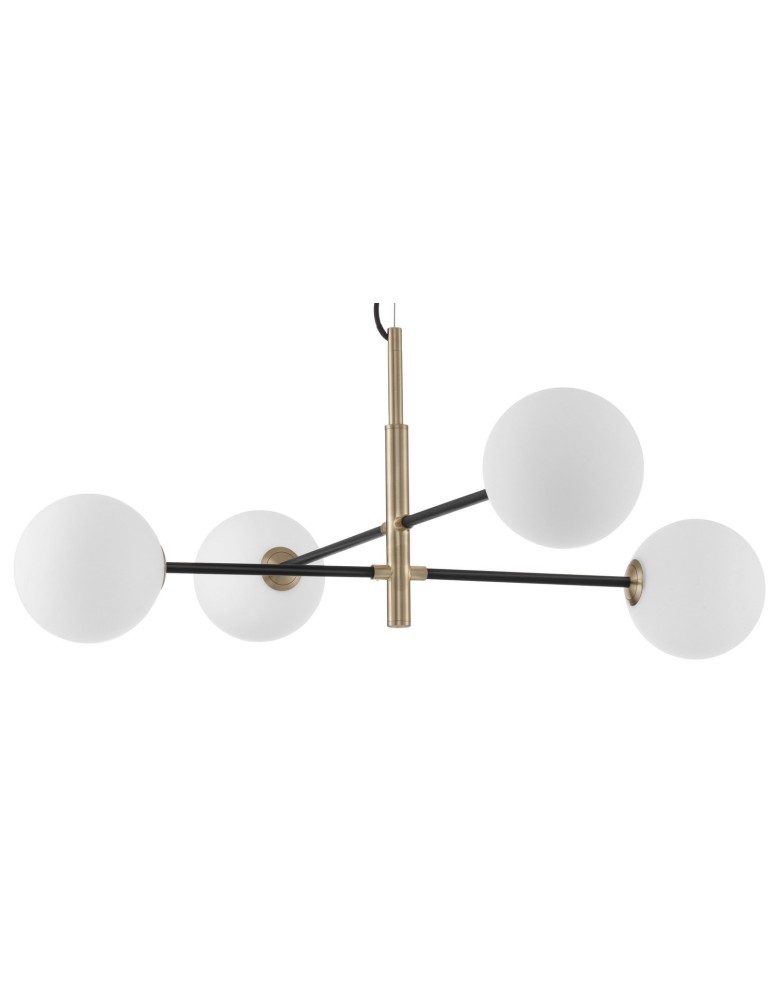 Pendant lamps - Luces Exclusivas PLATO Pendant 4xG9 LED white/black/satin gold LE41769 - product kolory-swiatla.pl 2