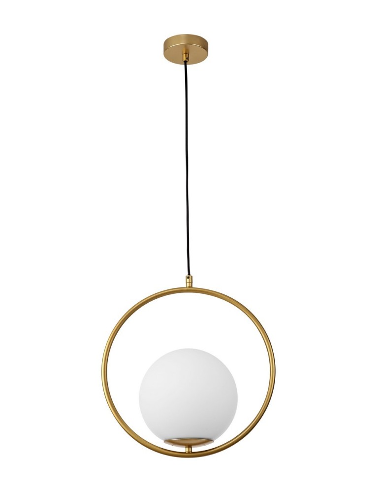 Pendant lamps - Luces Exclusivas RENGO Pendant 1xE27 LED gold brass LE41770 - product kolory-swiatla.pl 1
