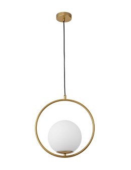 Luces Exclusivas RENGO Wisząca 1xE27 LED złoty mosiądz LE41770