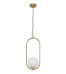Pendant lamps - Luces Exclusivas RENGO Pendant 1xG9 LED gold brass LE41771 - product 1
