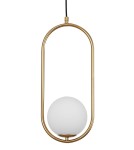 Pendant lamps - Luces Exclusivas RENGO Pendant 1xG9 LED gold brass LE41771 - product 3