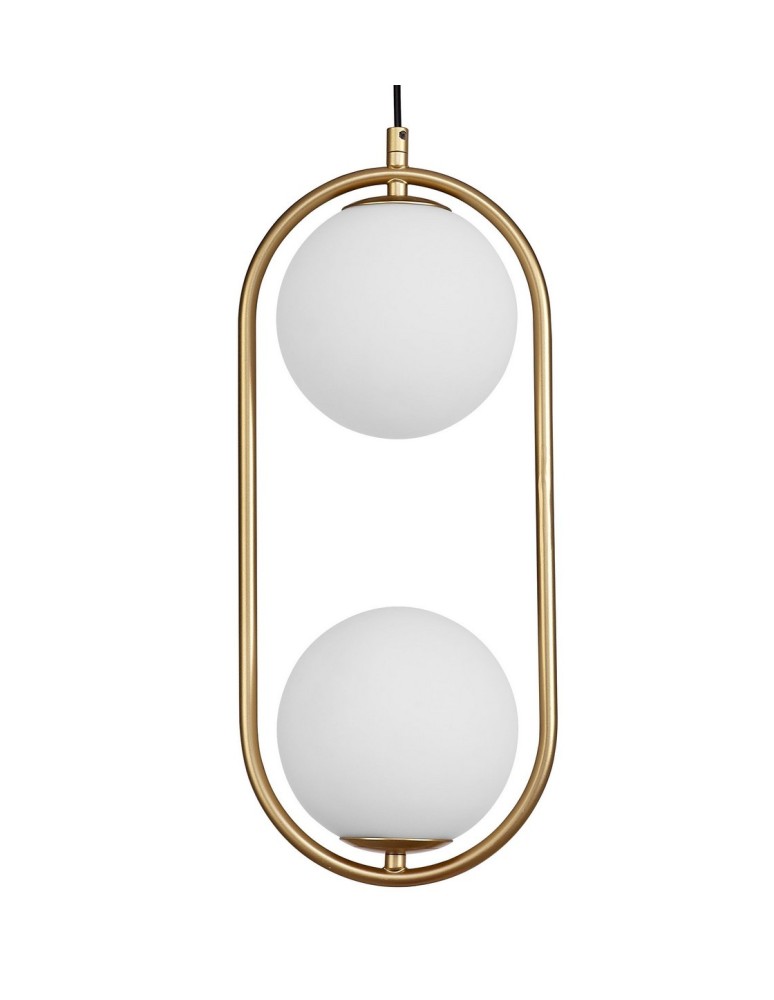Pendant lamps - Luces Exclusivas RENGO Pendant 2xG9 LED gold brass LE41772 - product kolory-swiatla.pl 2