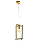 Geometric pendant lamps - Luces Exclusivas SALTA Pendant 1xE27 LED antique brass LE41779 - product 1