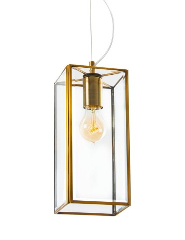 Luces Exclusivas SALTA Pendant 1xE27 LED antique brass LE41779 - product 2