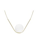 Pendant lamps - Luces Exclusivas SORIA Pendant 1xE27 LED opal/brass LE41783 - product 2