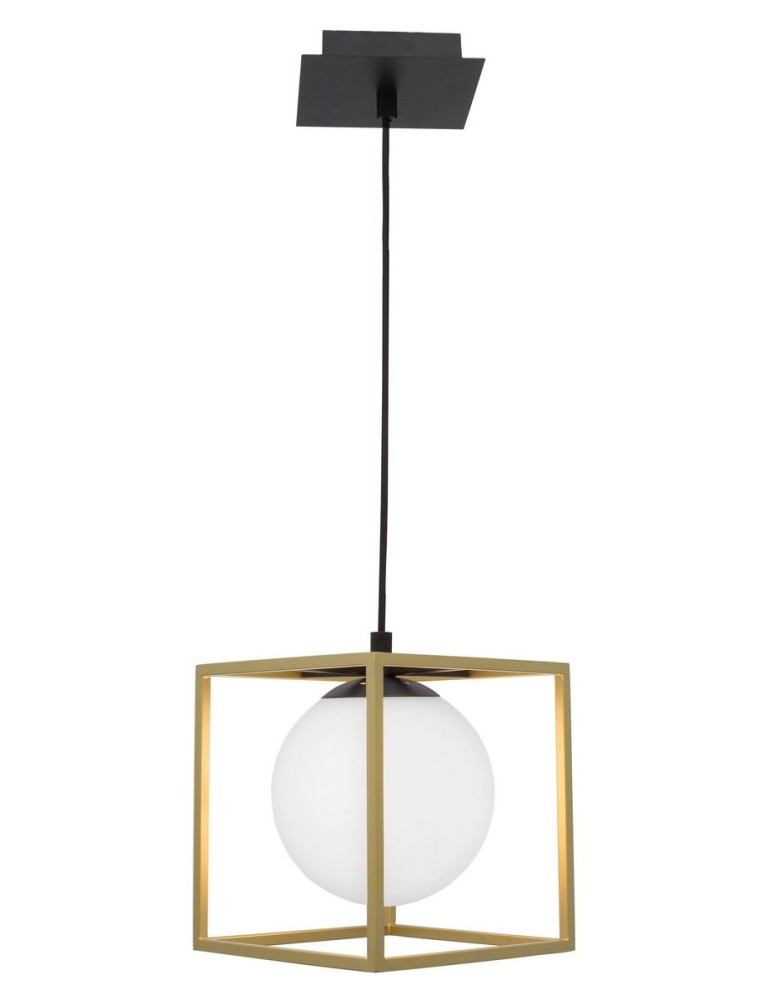 Brass-colored pendant lamps - Luces Exclusivas PLATA Pendant 1xE14 LED brass LE41786 - product kolory-swiatla.pl 1
