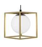 Brass-colored pendant lamps - Luces Exclusivas PLATA Pendant 1xE14 LED brass LE41786 - product 3