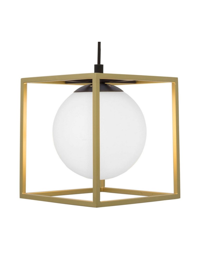 Brass-colored pendant lamps - Luces Exclusivas PLATA Pendant 1xE14 LED brass LE41786 - product kolory-swiatla.pl 3