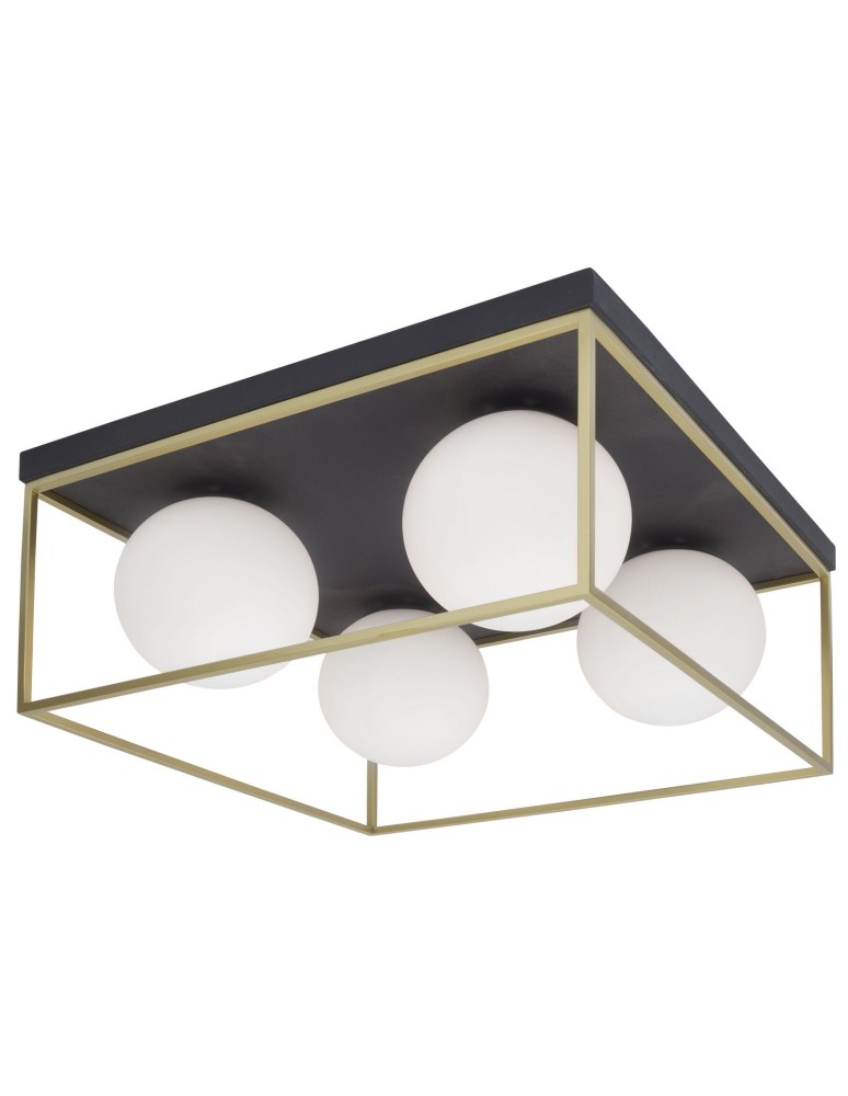 Modern ceiling lamps - Luces Exclusivas PLATA Ceiling 4xE14 LED brass LE41787 - product kolory-swiatla.pl 1