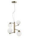Luces Exclusivas TALCA Pendant 4xG9 LED opal/brass LE41790