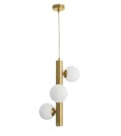 Pendant lamps - Luces Exclusivas TIGRE Pendant 3xG9 LED white/antique brass LE41791 - product 1