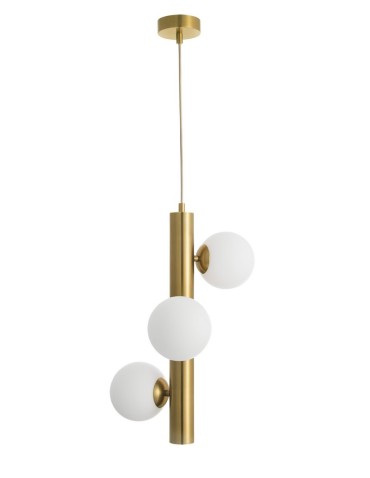 Luces Exclusivas TIGRE Pendant 3xG9 LED white/antique brass LE41791